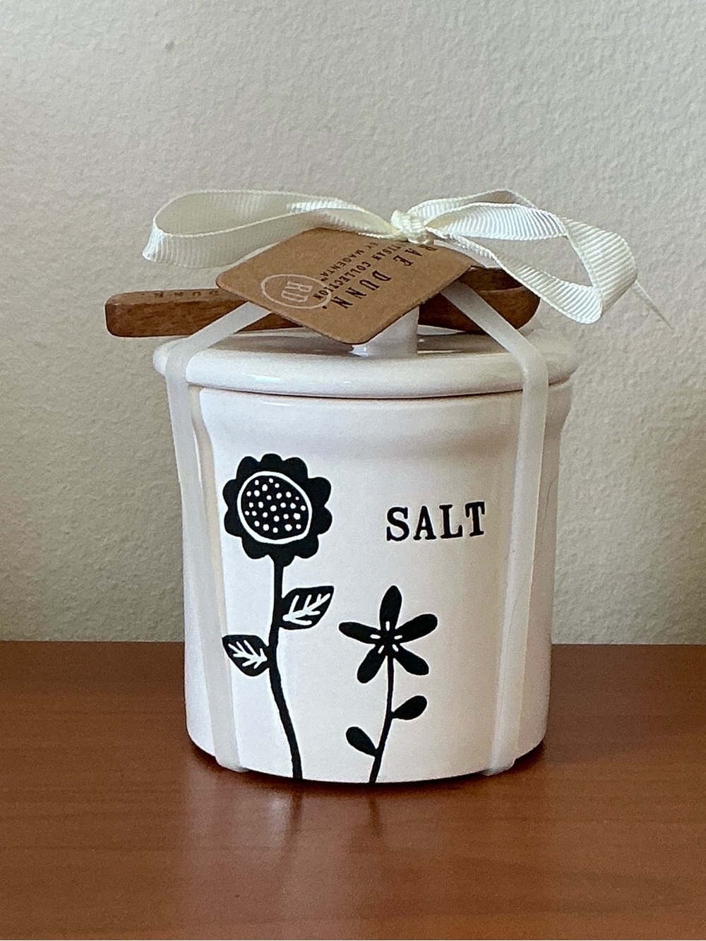 Rae Dunn Floral Salt Cellar